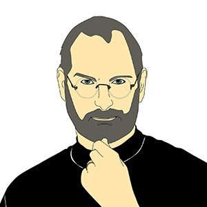 Cartoon von Steve Jobs